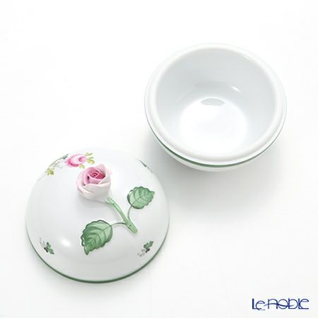 ヘレンド ウィーンのバラ 06032-0-09 ラウンドボックス（ローズ） 10cm