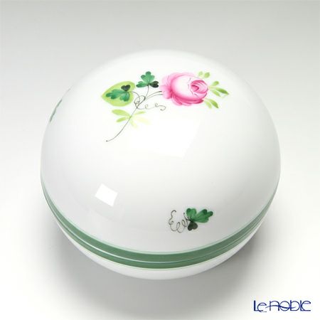 ヘレンド ウィーンのバラ 06033-0-00 ラウンドボックス 8cm