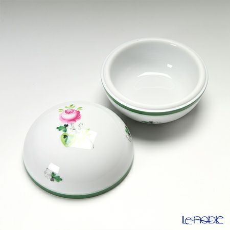 ヘレンド ウィーンのバラ 06033-0-00 ラウンドボックス 8cm