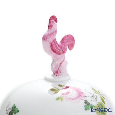 ヘレンド ウィーンのバラ 06033-0-16 ラウンドボックス（ニワトリ） 8cm