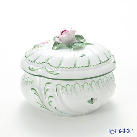 ヘレンド ウィーンのバラ 06035-0-09 ラウンドボックス（ローズ） 12cm