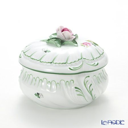 ヘレンド ウィーンのバラ 06035-0-09 ラウンドボックス（ローズ） 12cm