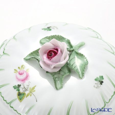 ヘレンド ウィーンのバラ 06035-0-09 ラウンドボックス（ローズ） 12cm