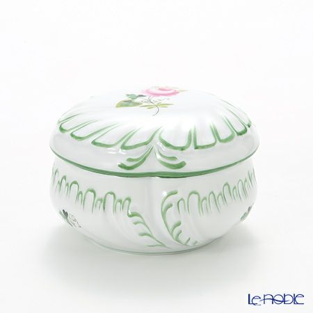 ヘレンド ウィーンのバラ 06036-0-00 ラウンドボックス 8cm