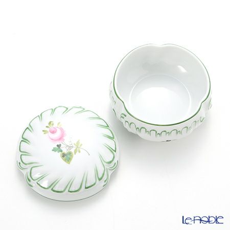 ヘレンド ウィーンのバラ 06036-0-00 ラウンドボックス 8cm