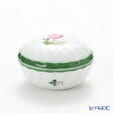 ヘレンド ウィーンのバラ 06037-0-00 ラウンドボックス 7cm