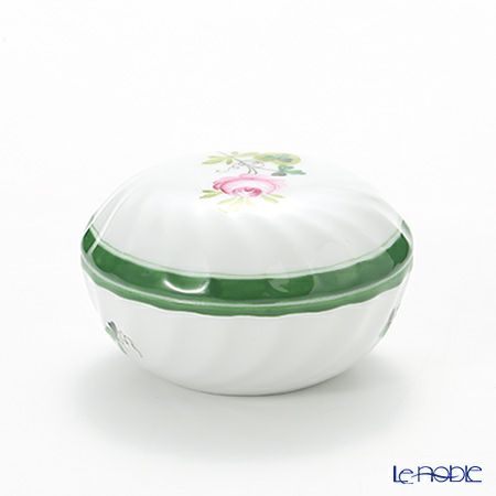 ヘレンド ウィーンのバラ 06037-0-00 ラウンドボックス 7cm