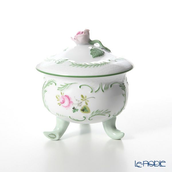 ヘレンド ウィーンのバラ 06039-0-09 ラウンドボックス（ローズ）