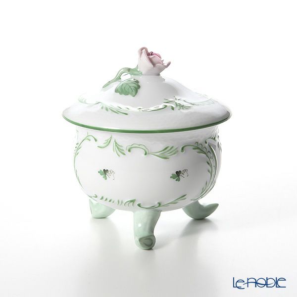 ヘレンド ウィーンのバラ 06039-0-09 ラウンドボックス（ローズ）