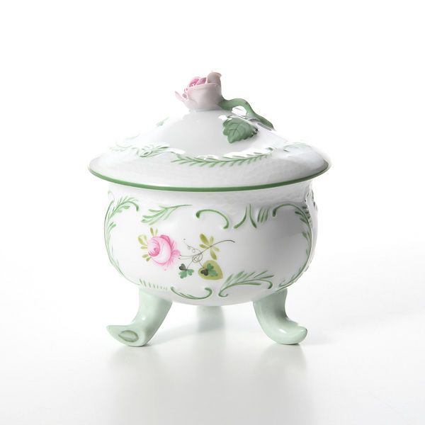 ヘレンド ウィーンのバラ 06039-0-09 ラウンドボックス（ローズ）