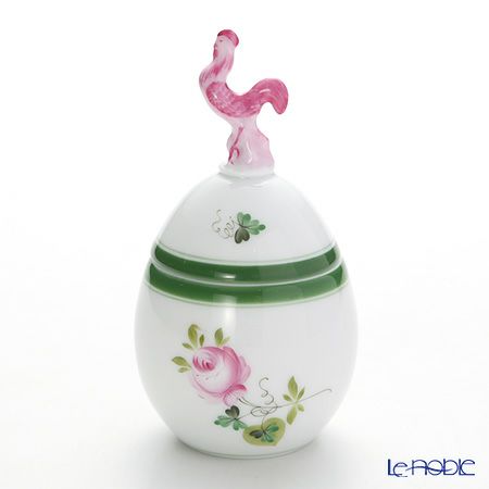 ヘレンド ウィーンのバラ 06043-0-16 タマゴボックス 縦 ニワトリ 10cm