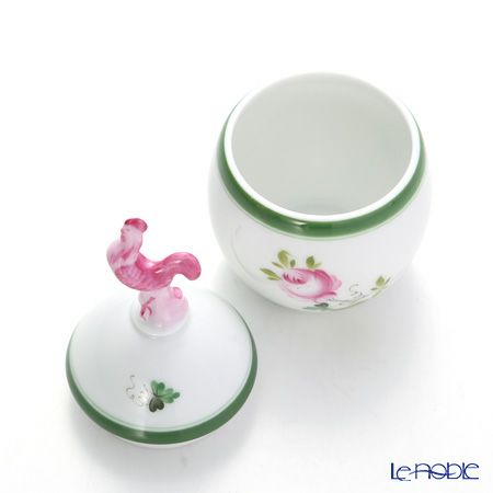 ヘレンド ウィーンのバラ 06043-0-16 タマゴボックス 縦 ニワトリ 10cm