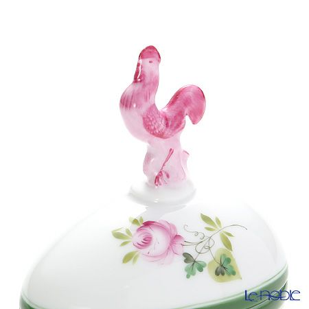 ヘレンド ウィーンのバラ 06054-0-16 タマゴボックス 横 ニワトリ 8.5cm