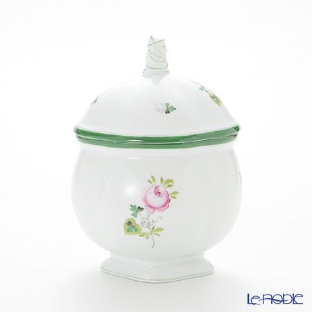 ヘレンド ウィーンのバラ 06063-0-21／6064 ティーキャディー（マンダリン）