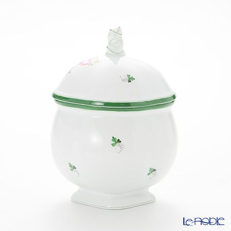 ヘレンド ウィーンのバラ 06063-0-21／6064 ティーキャディー（マンダリン）