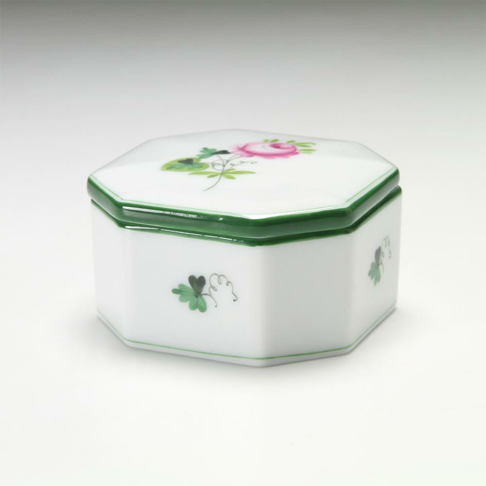 ヘレンド ウィーンのバラ 06104-0-00／6086 オクタゴナルボックス