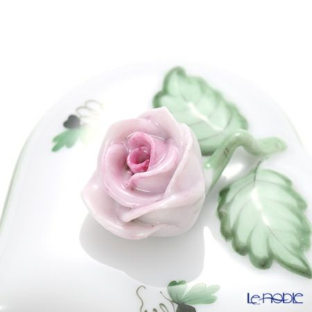 ヘレンド ウィーンのバラ 06111-0-09 ハートボックス（ローズ） 6cm