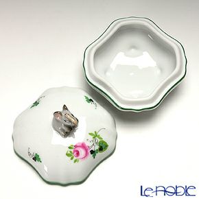 ヘレンド ウィーンのバラ 06179-0-70 スクエアボックス（ゾウ） 7.3cm