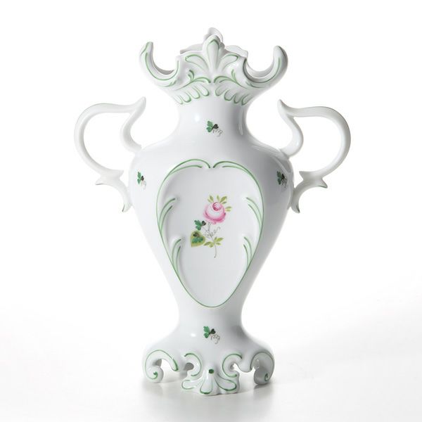 ヘレンド ウィーンのバラ 06532-0-00 VRH ベース（両手付）26cm