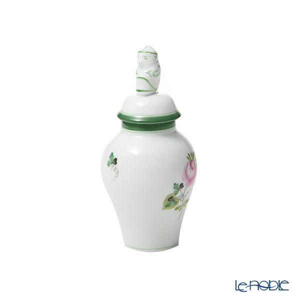 ヘレンド ウィーンのバラ VRH ミニベース蓋付（マンダリン） 9cm 06574-0-21