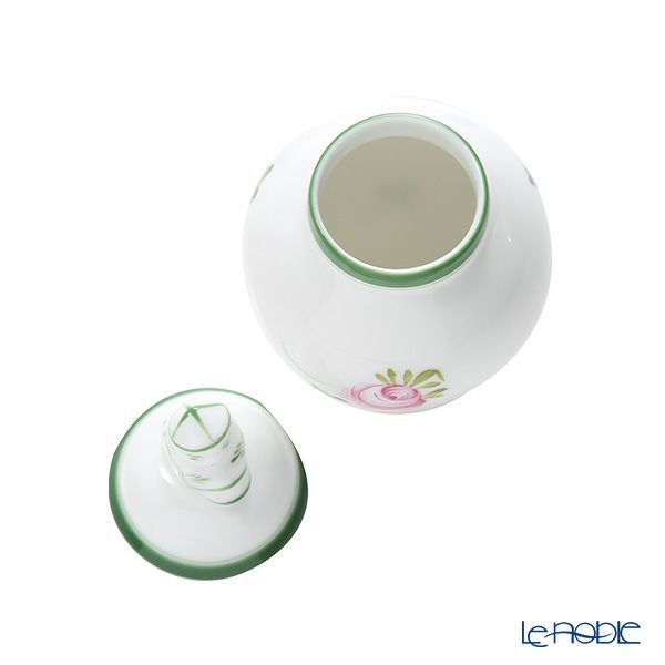 ヘレンド ウィーンのバラ VRH ミニベース蓋付（マンダリン） 9cm 06574-0-21