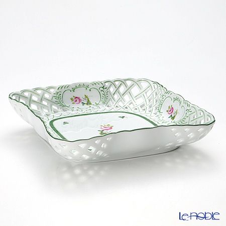 ヘレンド ウィーンのバラ 07406-0-00 バスケット（オープンワーク）