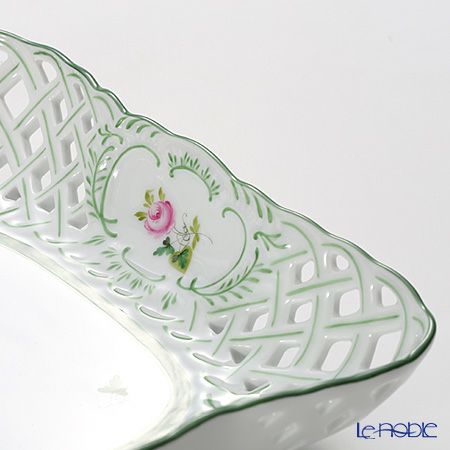 ヘレンド ウィーンのバラ 07406-0-00 バスケット（オープンワーク）