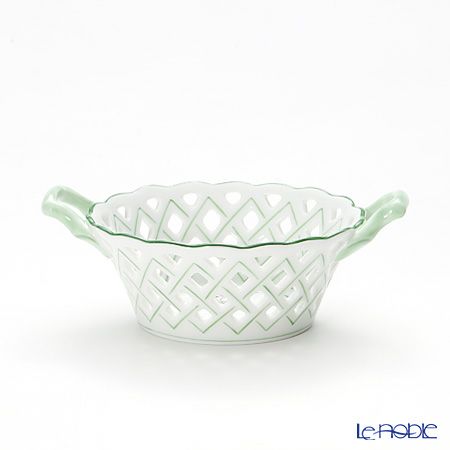 ヘレンド ウィーンのバラ 07413-0-00／7413 バスケット（オープンワーク）