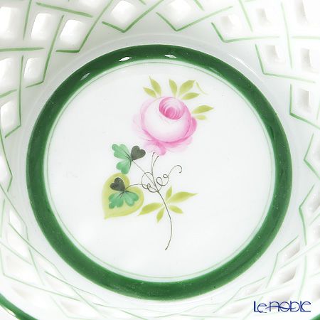 ヘレンド ウィーンのバラ 07413-0-00／7413 バスケット（オープンワーク）