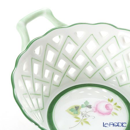 ヘレンド ウィーンのバラ 07413-0-00／7413 バスケット（オープンワーク）