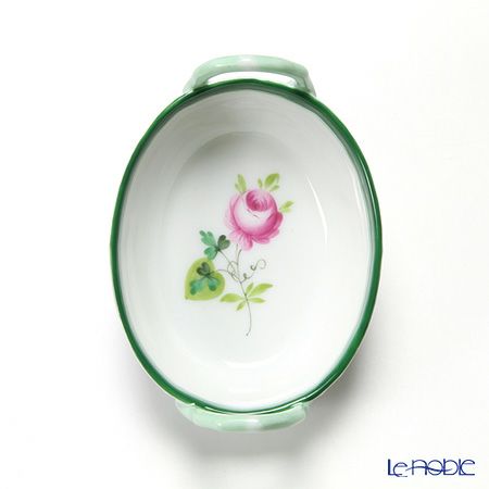 ヘレンド ウィーンのバラ 07423-0-00／7423 ハンドル付きリング入れ