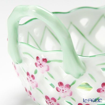 ヘレンド ウィーンのバラ 07425-0-00 バスケット（オープンワーク）