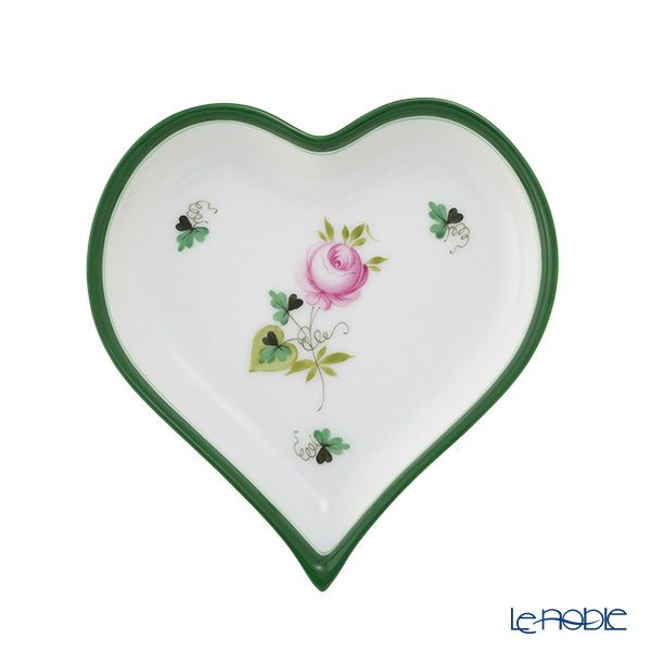 ヘレンド ウィーンのバラ 07703-0-00 ハートトレイ