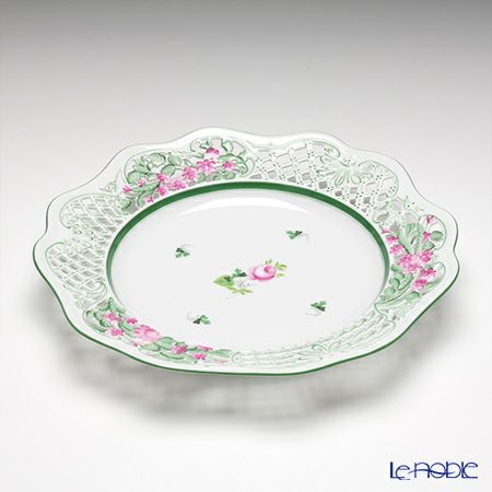 ヘレンド ウィーンのバラ 08406-0-50 プレート（オープンワーク） 25.8cm