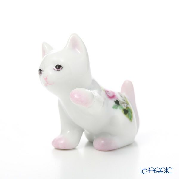 ヘレンド ウィーンのバラ 15512-0-00 ネコ 4cm