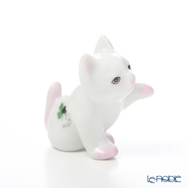 ヘレンド ウィーンのバラ 15512-0-00 ネコ 4cm