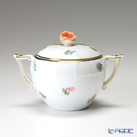 ヘレンド ミルフルール MF 00472-0-09 シュガーポット ローズ 200ml