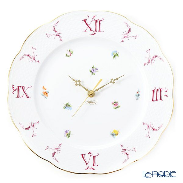 ヘレンド ミルフルール MF 00527-0-47 ウォールクロック 28.5cm
