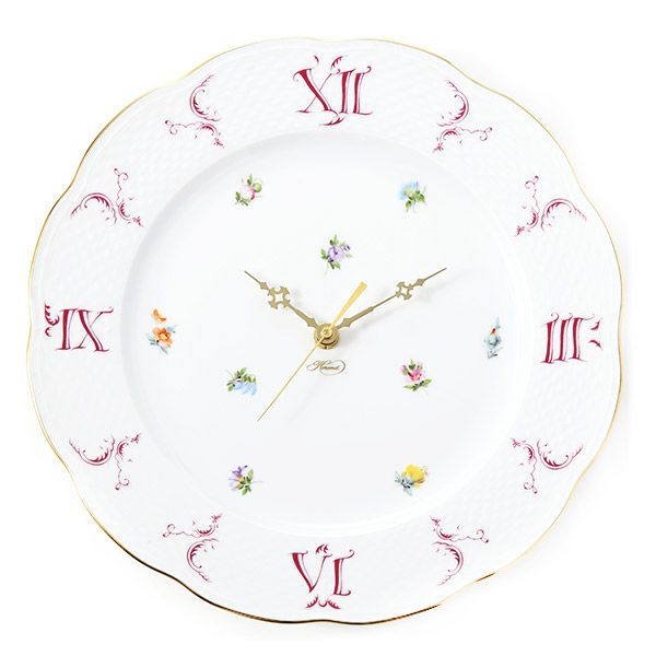 ヘレンド ミルフルール MF 00527-0-47 ウォールクロック 28.5cm