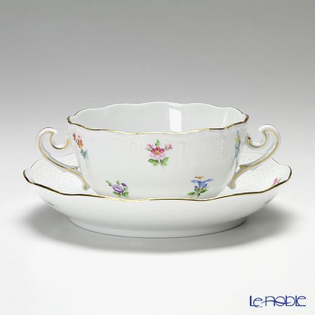 ヘレンド ミルフルール MF 00718-0-00 スープカップ＆ソーサー 180ml