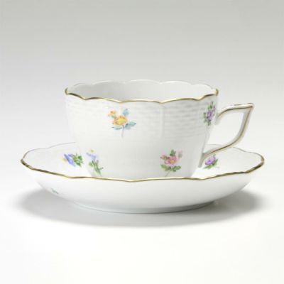 未使用品　ヘレンド　ペア　カップ&ソーサー ヘレンド アポニーグリーン 00730-0-00 ティーカップ＆ソーサー（兼用