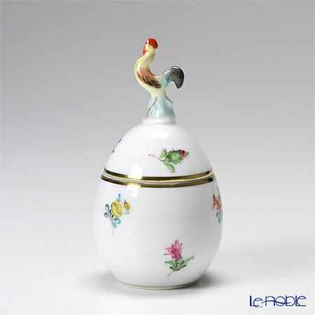 ヘレンド ミルフルール MF 06043-0-16 タマゴボックス 縦 ニワトリ 10cm