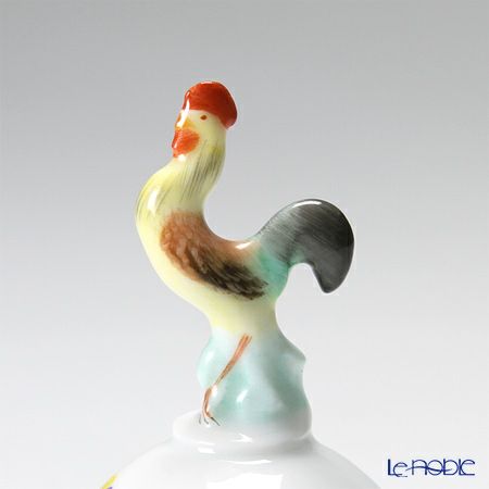 ヘレンド ミルフルール MF 06043-0-16 タマゴボックス 縦 ニワトリ 10cm