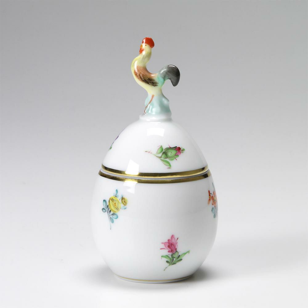 ヘレンド ミルフルール MF 06043-0-16 タマゴボックス 縦 ニワトリ 10cm