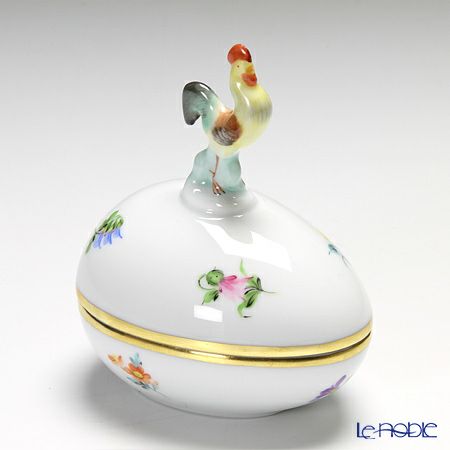 ヘレンド ミルフルール MF 06054-0-16 タマゴボックス 横 ニワトリ 8.5cm