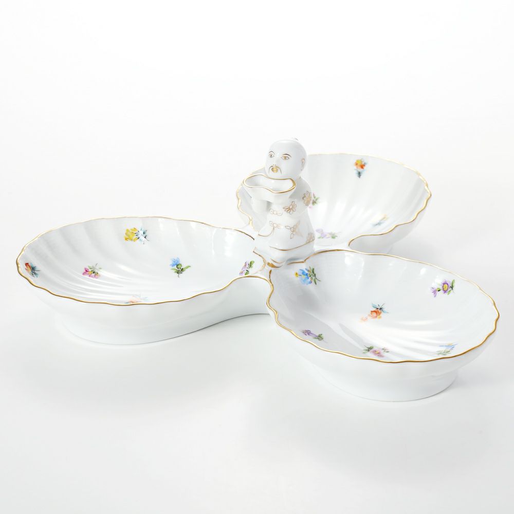 ヘレンド ミルフルール MF 07531-0-21 3 ファンシーディッシュ（マンダリン）