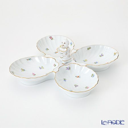 ヘレンド ミルフルール MF 07532-0-21 4 ファンシーディッシュ（マンダリン）