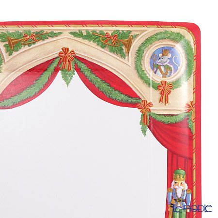 カスパリ ペーパープレート スクエア 25.4×25.4cm XDP13430 クリスマスバレー 8枚入