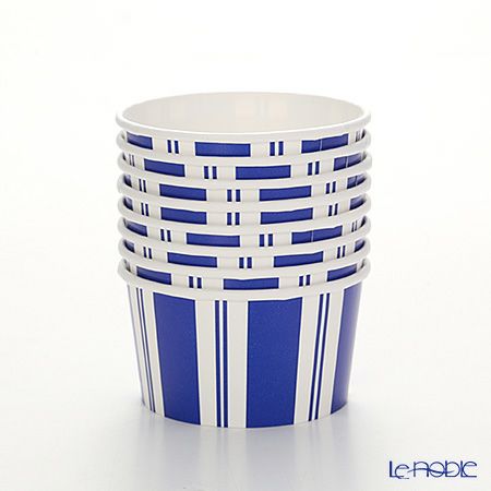 カスパリ トリートカップ 280ml CPT13872 ストライプブルーホワイト 8枚入