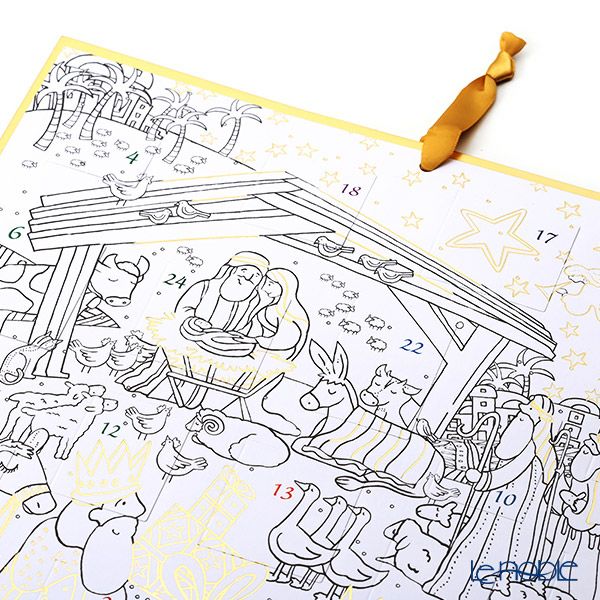 カスパリ カラーリング アドベントカレンダー 色鉛筆付き XADVUS265 ネイティビティ 32×42cm